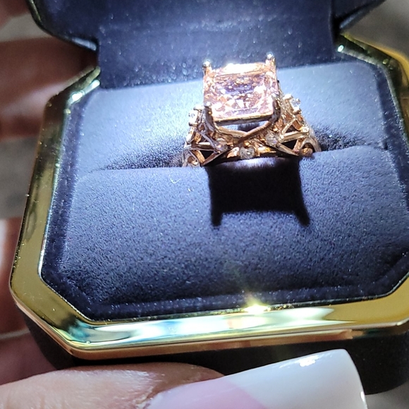 Amazon.com: LALIT GEMS 4 TCW Cushion Diamond Moissanite  Absolutely Beautiful Moissanite Ring